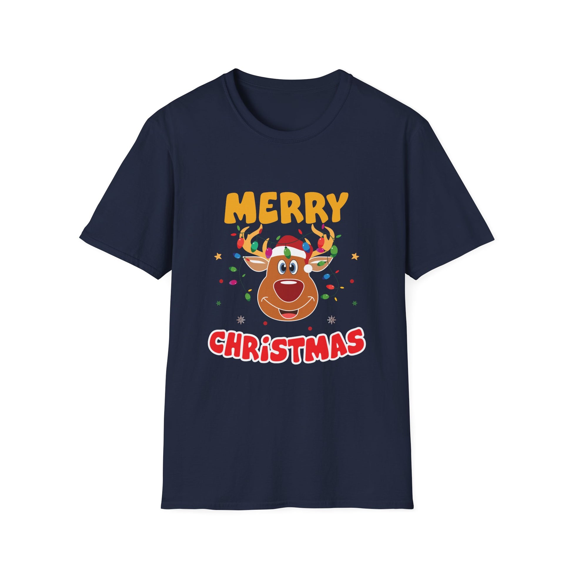 Christmas Reindeer T-Shirt — Merry Christmas Cute Holiday Tee