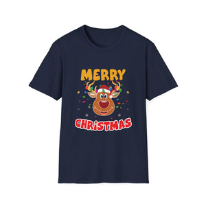 Christmas Reindeer T-Shirt — Merry Christmas Cute Holiday Tee