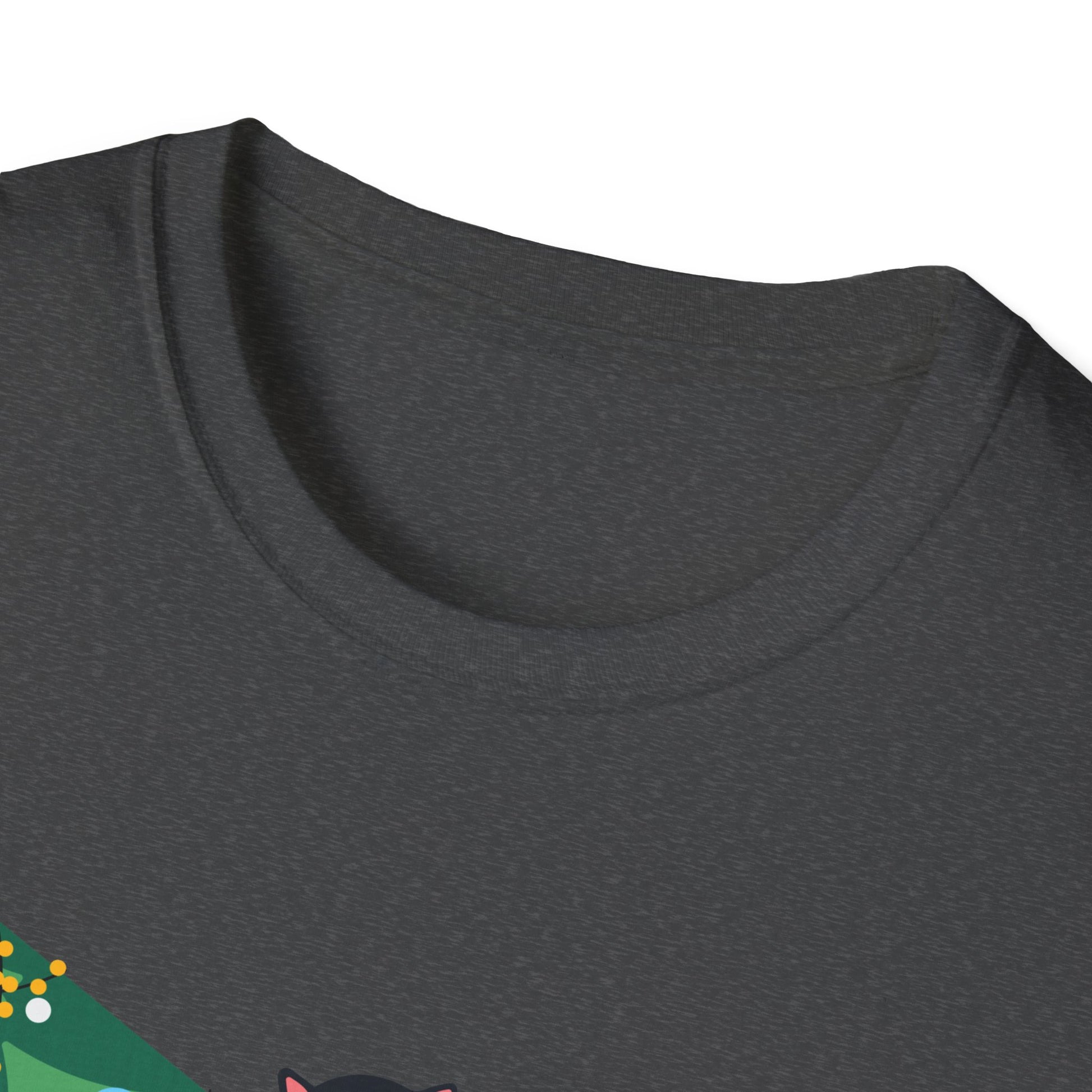Christmas Cat T‑Shirt — 'WHAT?' Funny Holiday Cat Knocked Over Tree Tee