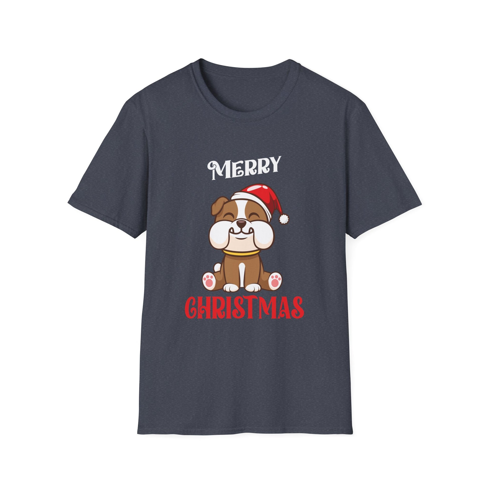 Christmas Bulldog Bully Merry English Bulldog Christmas Unisex T-Shirt