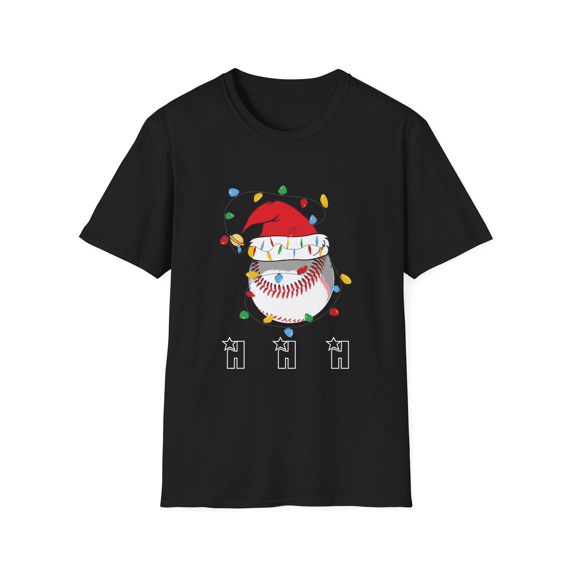 Christmas Ho Ho Ho Baseball Christmas Unisex T-Shirt