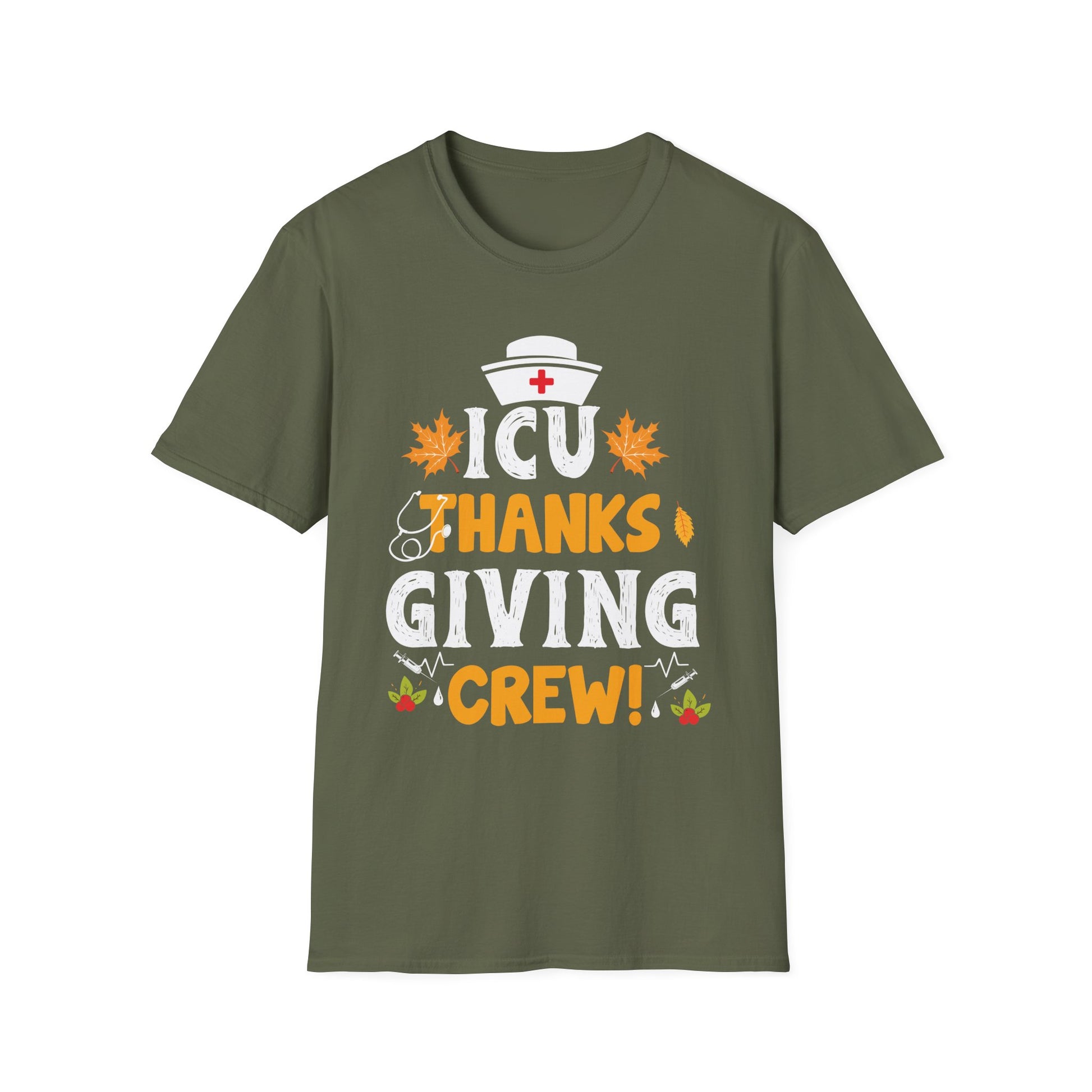 ICU Thanksgiving Crew T-Shirt — Nurse & Healthcare Staff Holiday Tee
