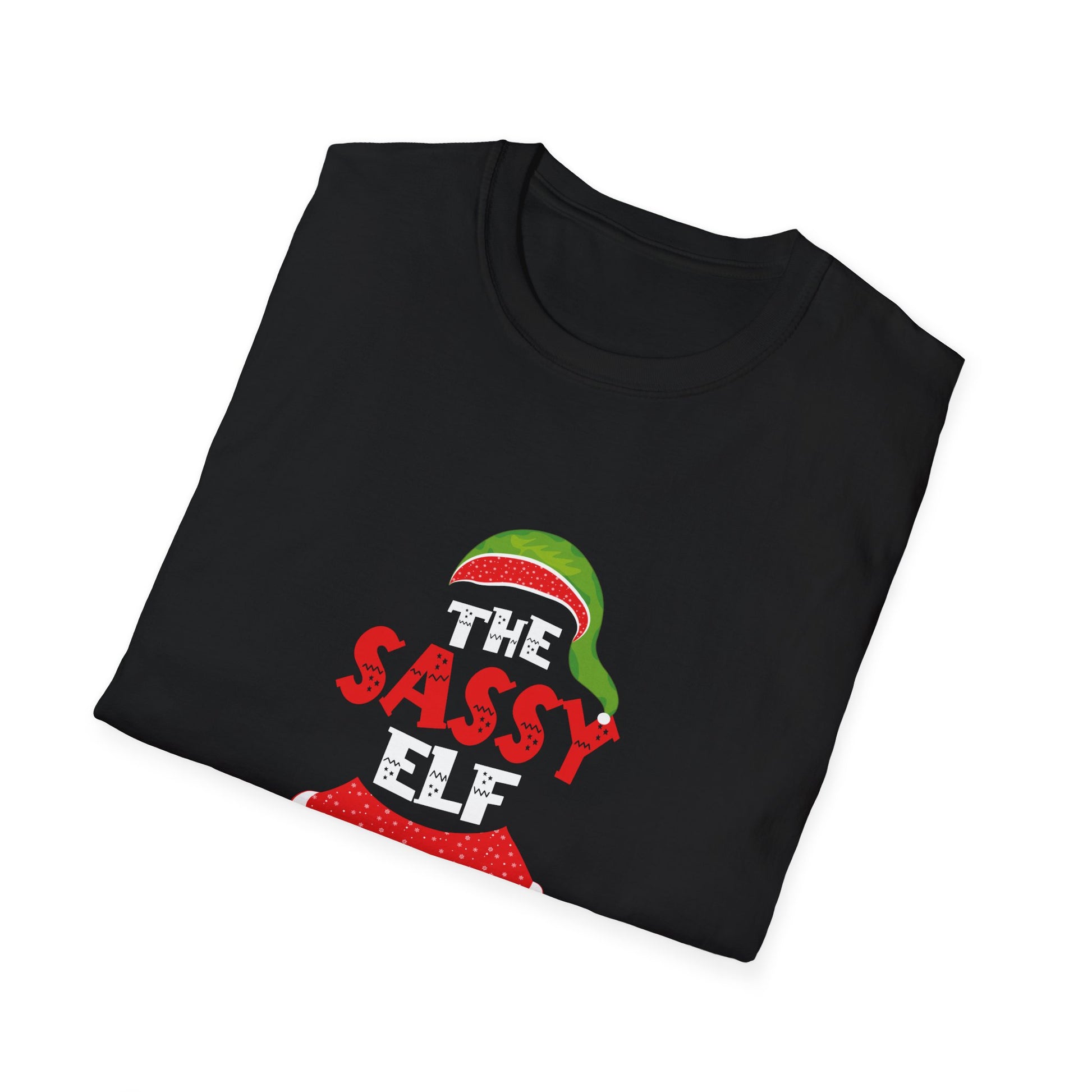Xmas Family Matching Women Girls Mom The Sassy Elf Christmas Unisex T-Shirt