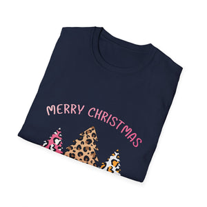 Merry Christmas Leopard Trees T-Shirt