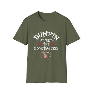 Bumping Around the Christmas Tree Christmas Pregnancy Unisex T-Shirt