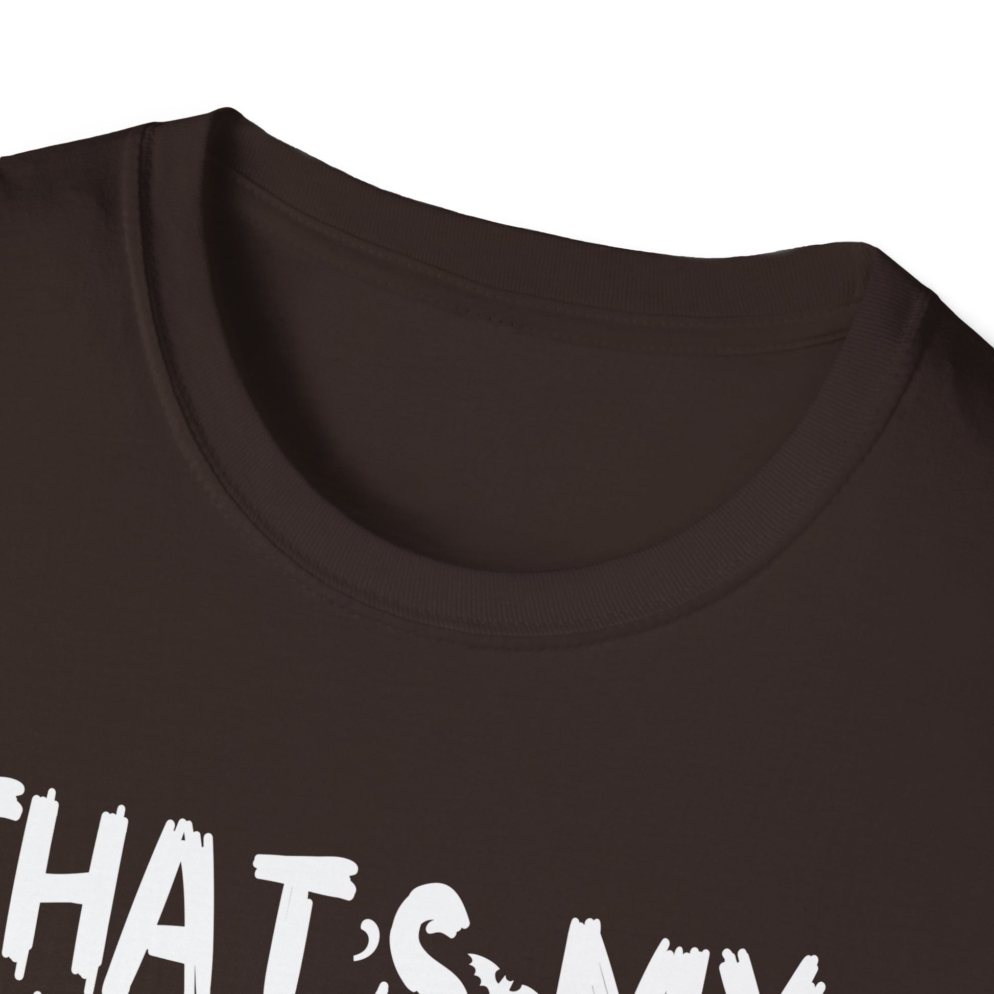 Halloween Costume T-Shirt — "That's My Halloween Costume — The End"