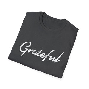 Grateful Script Tee — Casual Inspirational T-Shirt  Unisex T-Shirt