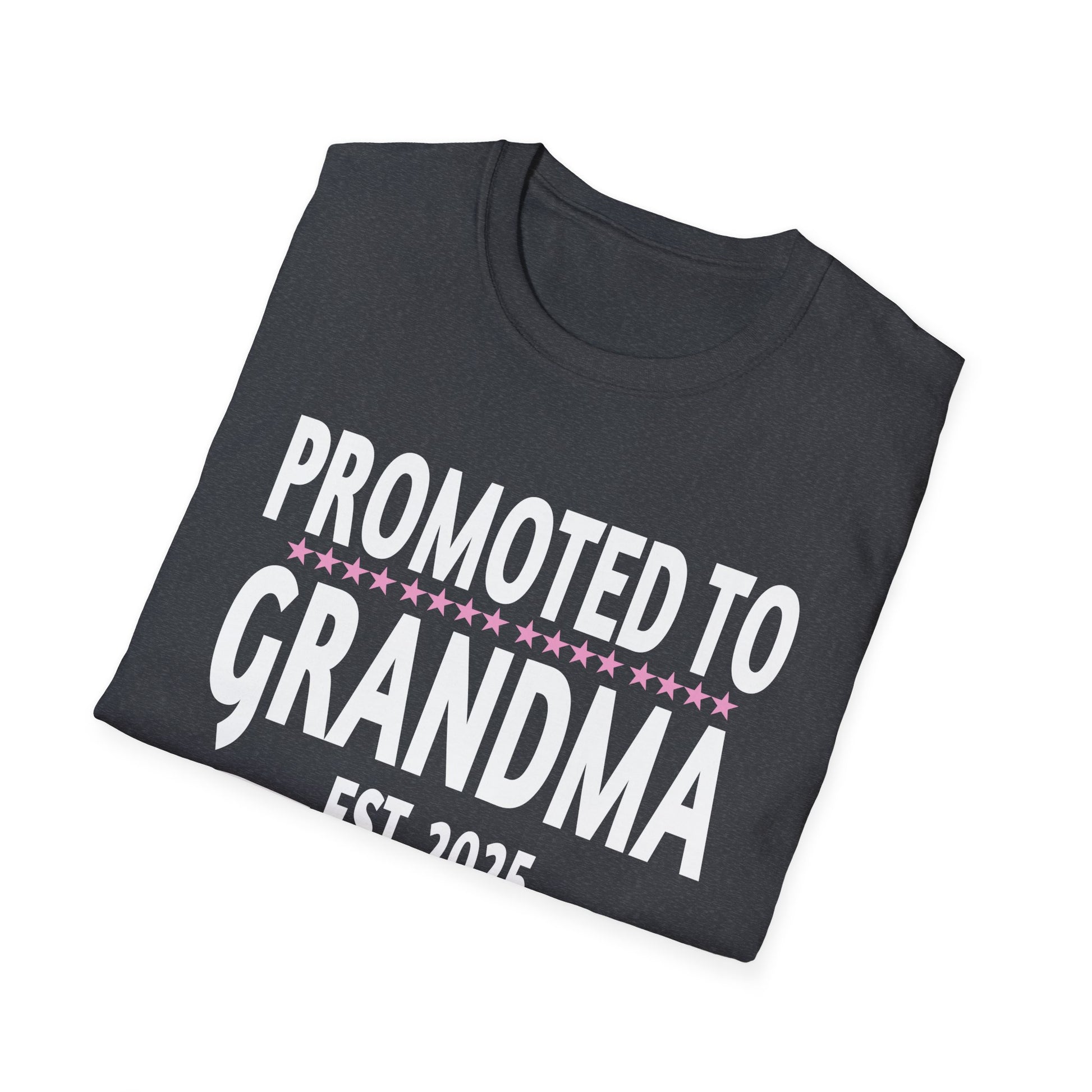 1st Time Grandma EST 2025 New First Grandma 2025 Unisex Softstyle T-Shirt