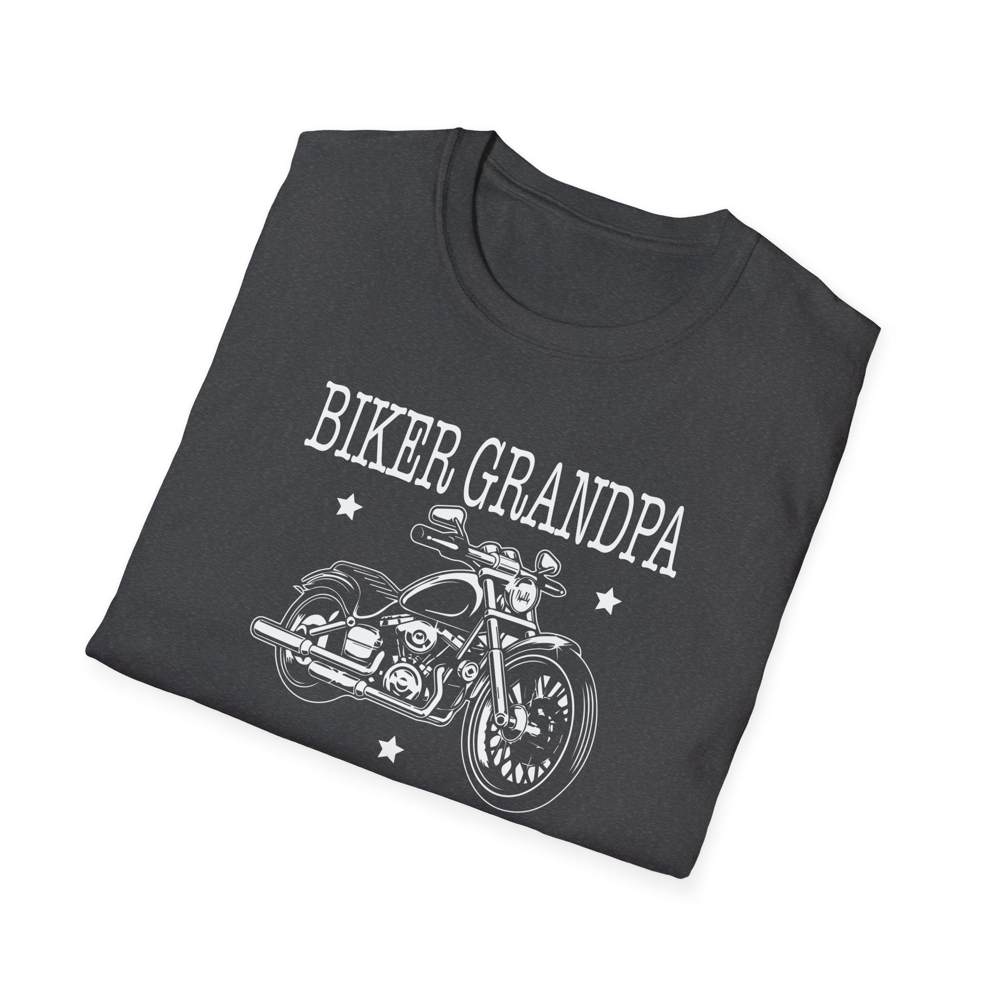 Biker Grandpa Fathers Day Like A Normal Grandpa Motorcycle Unisex T-Shirt