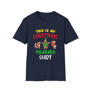 Christmas Pajama Shirt T-Shirt – “This Is My Christmas Pajama Shirt” Holiday Tee