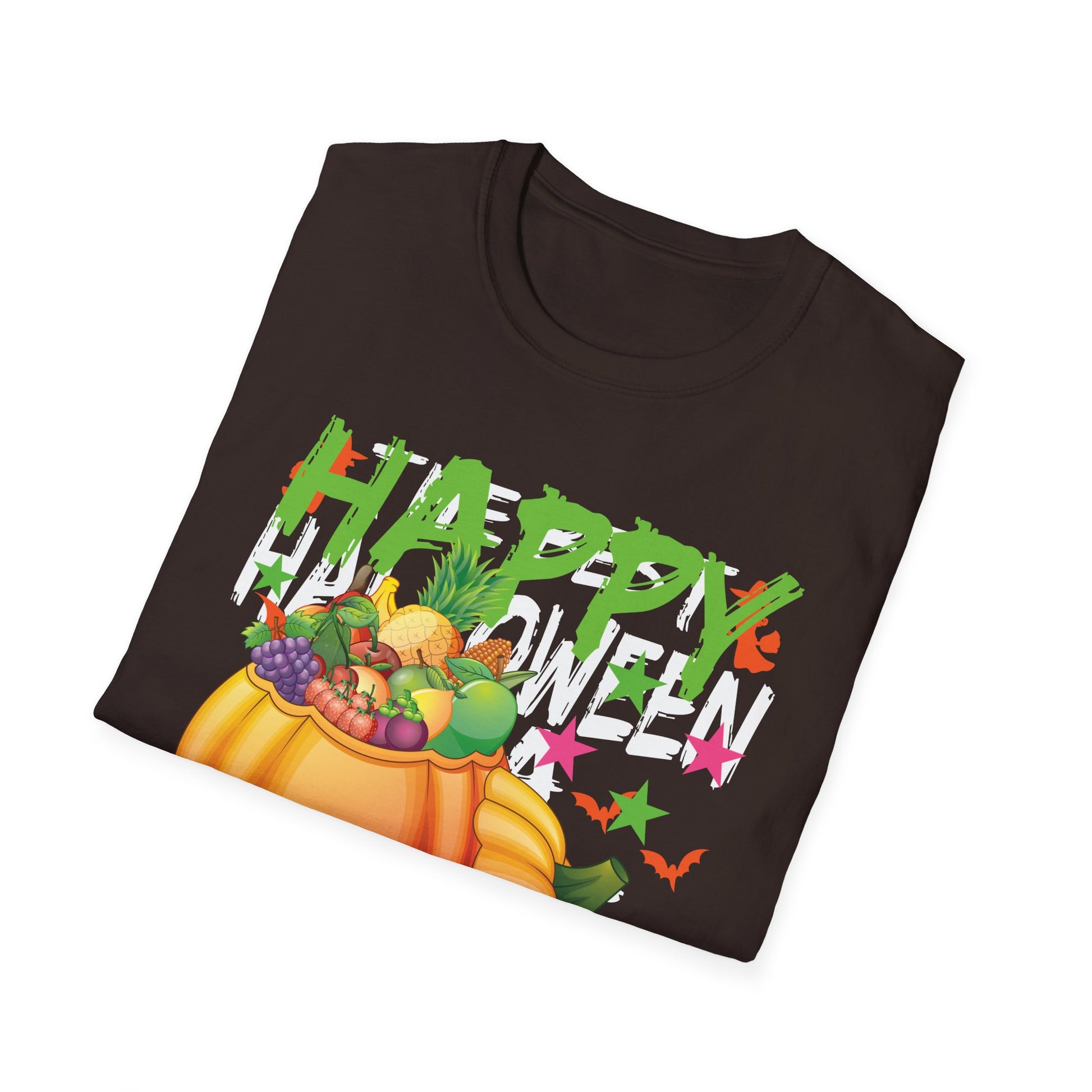 Halloween Pumpkin Candy T-Shirt — "Happy Halloween" Graphic Tee