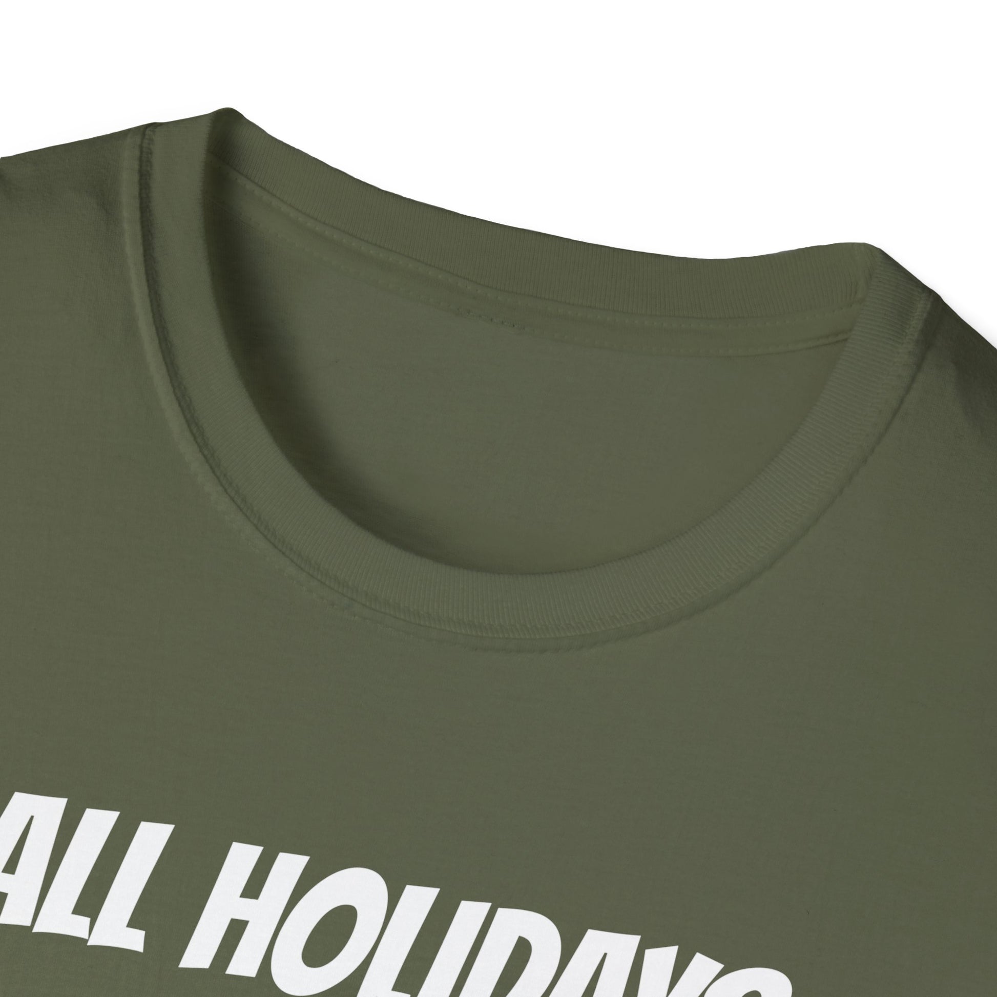 Christmas T-Shirt — "All Holidays Are Cool But Christmas Rules" Santa Graphic