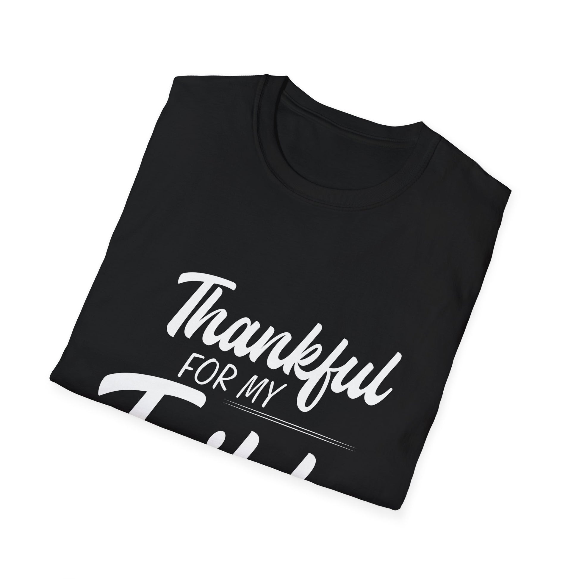 Thankful for My Tribe T-Shirt — Family Thanksgiving Graphic Tee