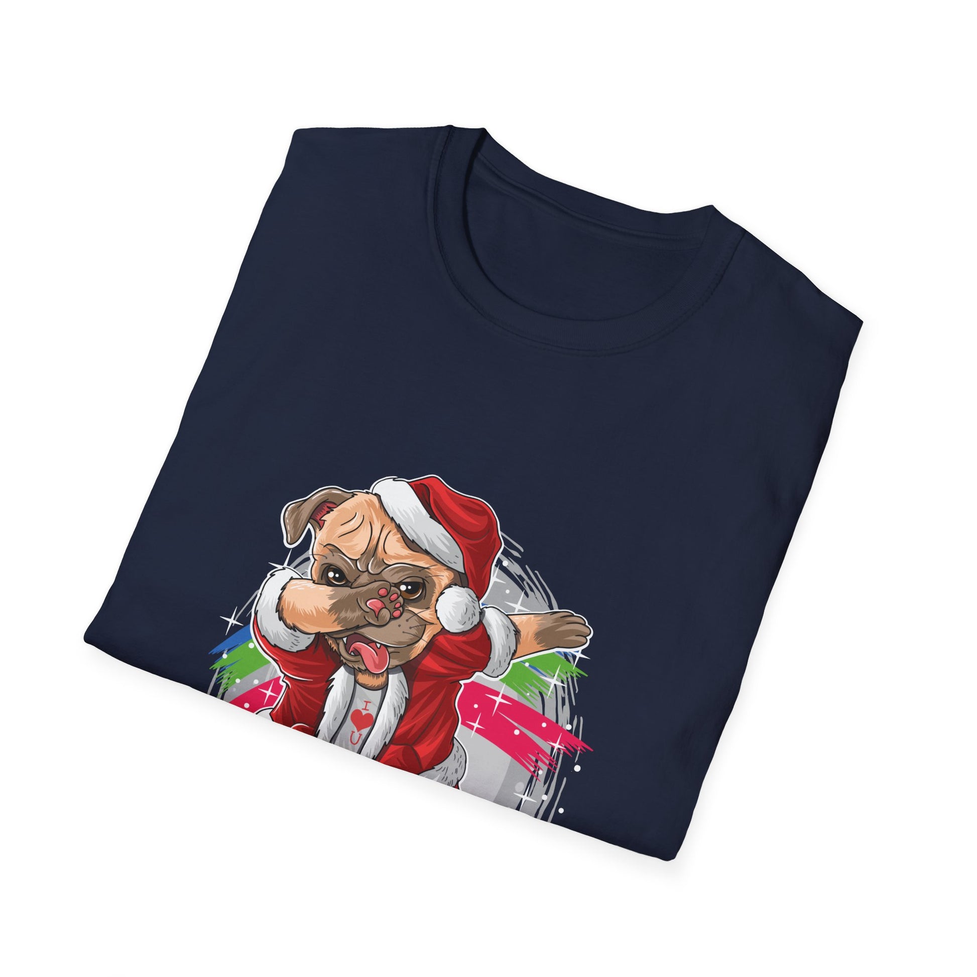 Christmas French Bulldog Funny Frenchie Ugly Christmas Unisex T-Shirt