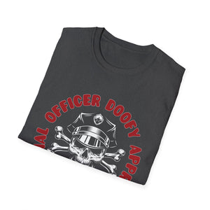 Officer Doofy Approved Skull T-Shirt — Police Humor Graphic Tee
