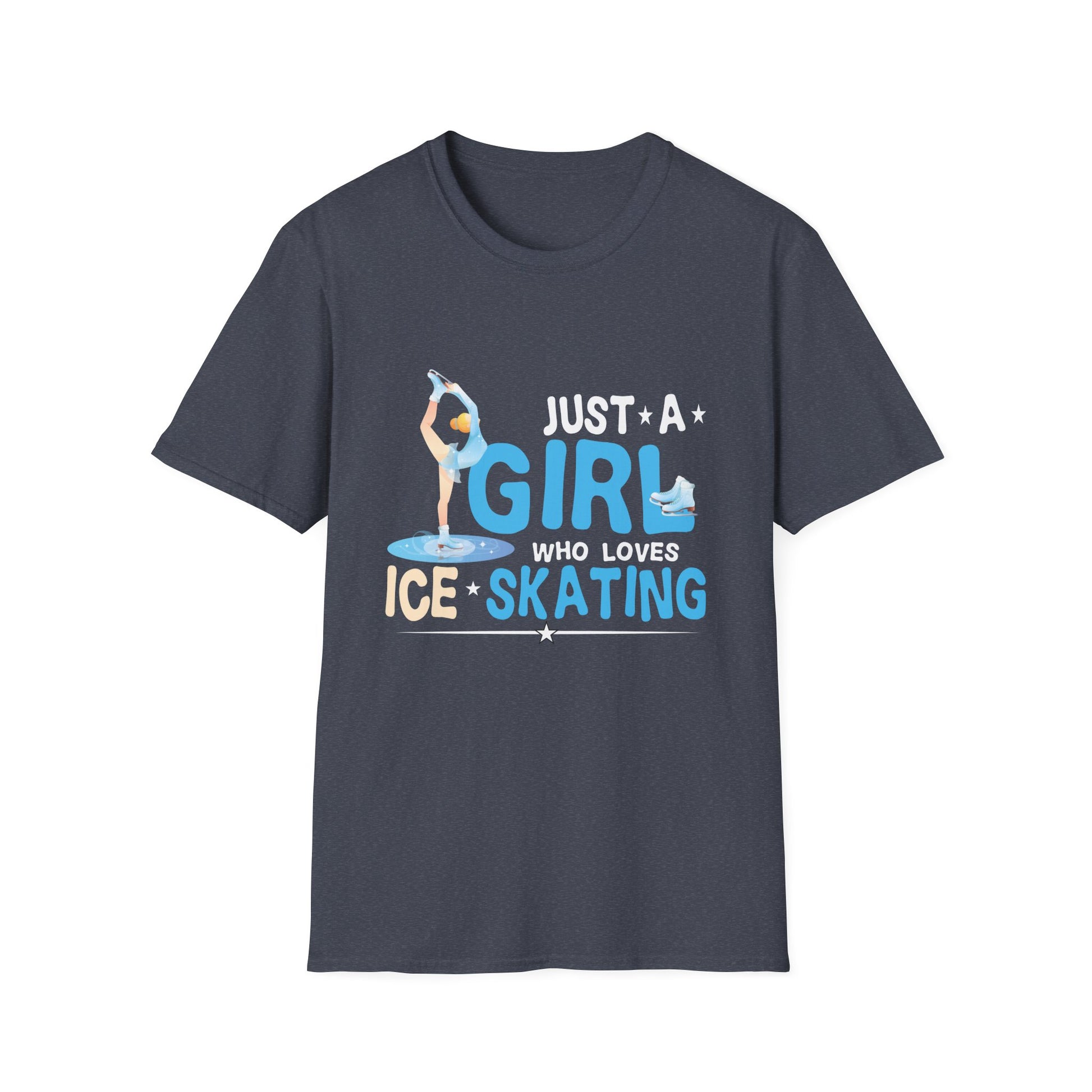 Just A Girl Who Loves Ice Skating Figure Skate Skater Unisex T-Shirt
