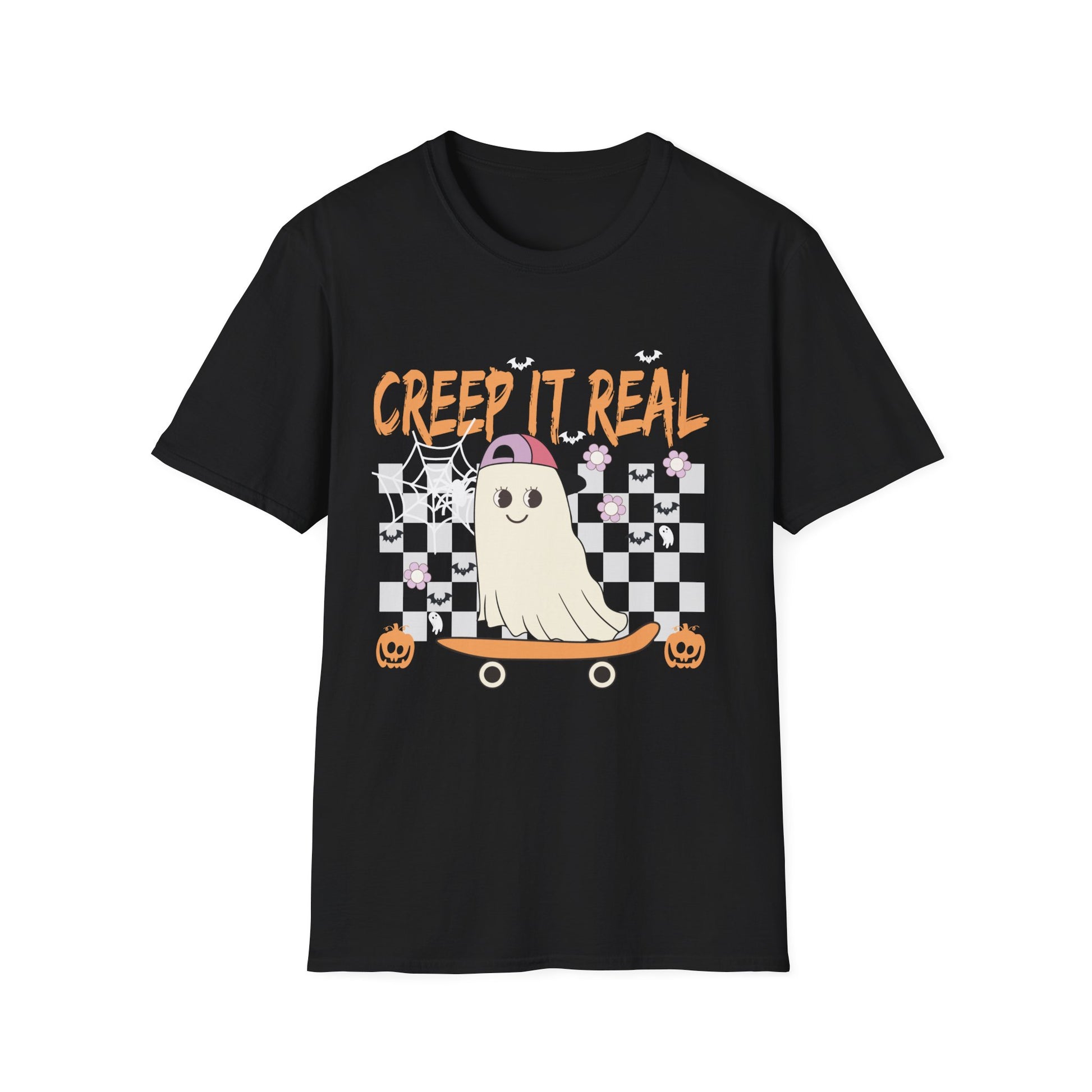 Creep It Real Ghost Skateboard T-Shirt