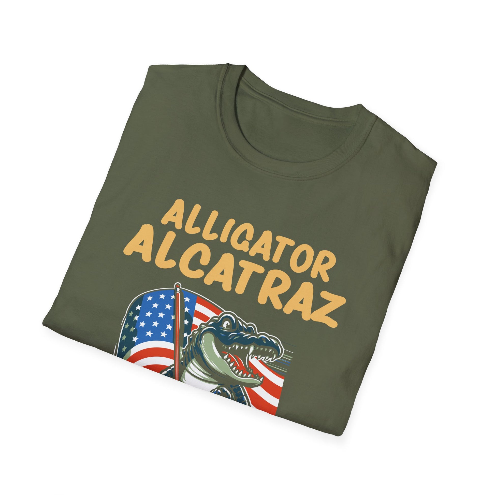 Alligator Alcatraz T-Shirt — Patriotic Gator Graphic Tee