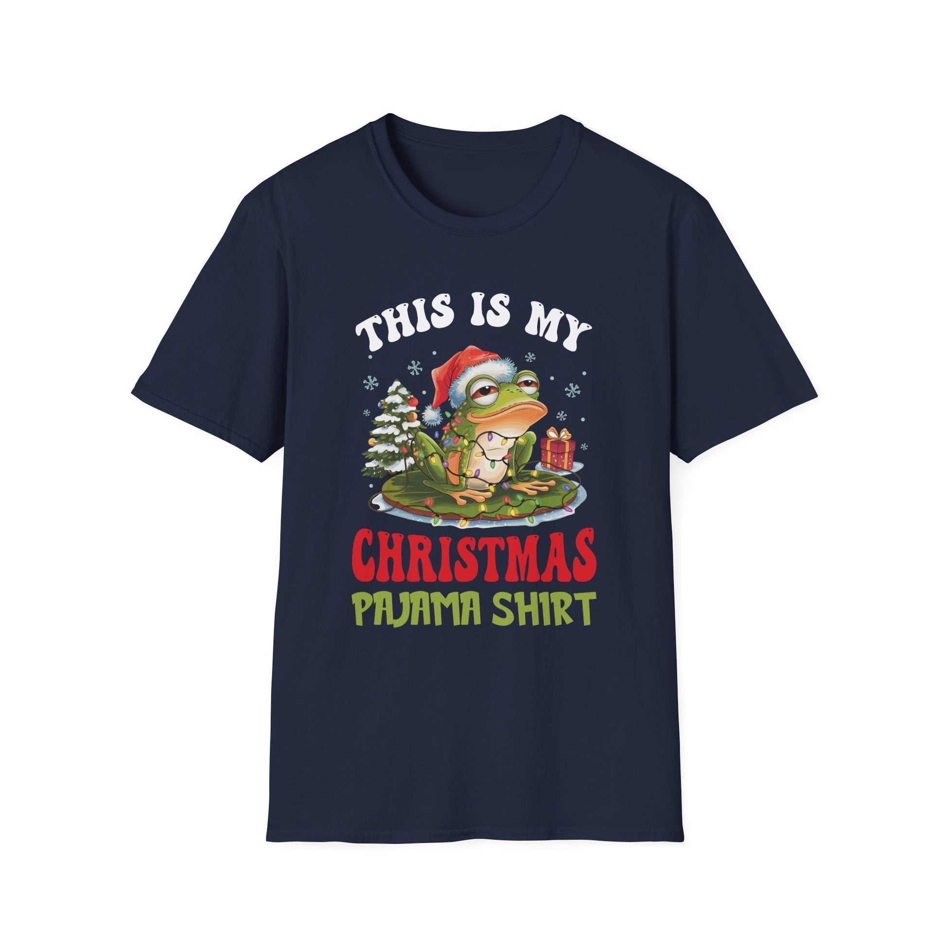 Christmas Frog Pajama Shirt — Funny Holiday T-Shirt