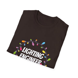 Lighting Engineer T-Shirt – Holiday String Lights Graphic Tee for Techs & Stage Crew