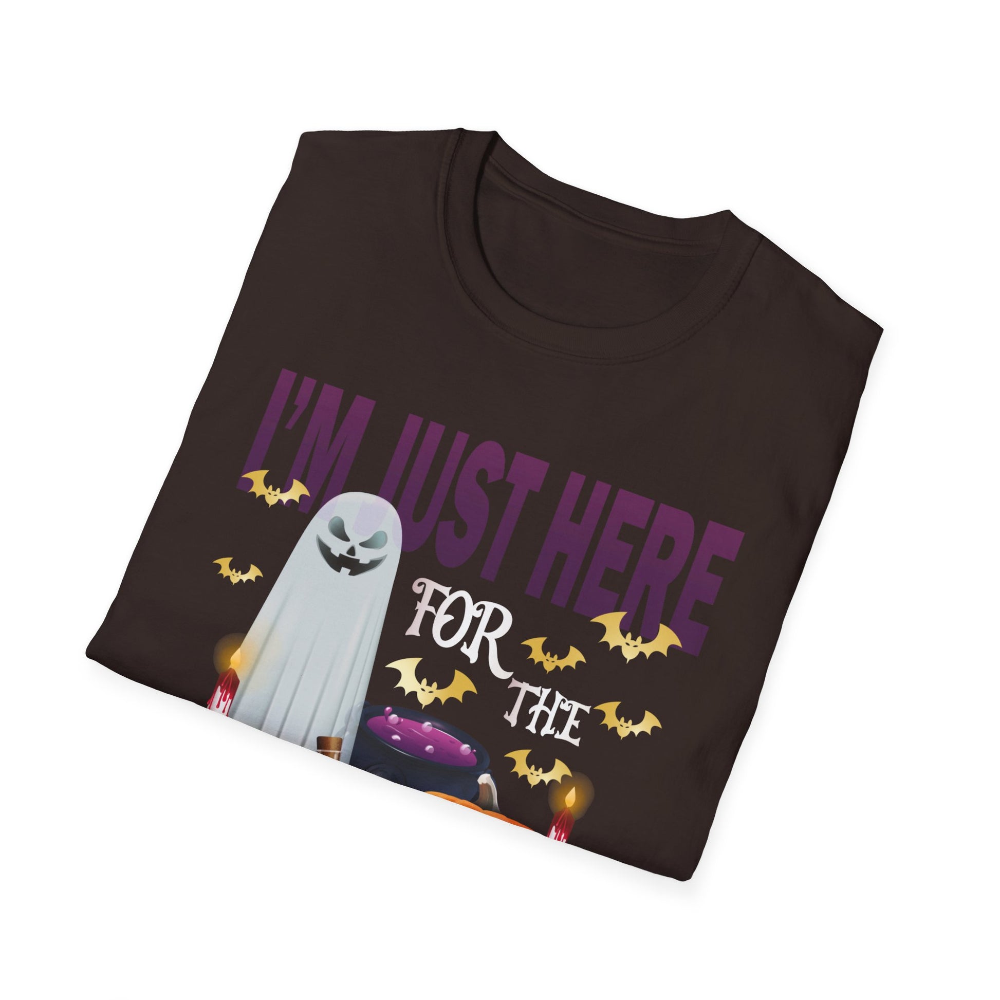 Just Here For The Boos Halloween Costume Funny Halloween TeeUnisex Softstyle T-Shirt