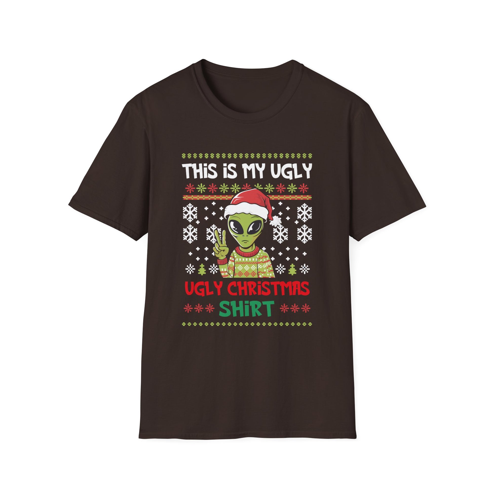 Alien Ugly Christmas Shirt - "This Is My Ugly" Holiday T‑Shirt