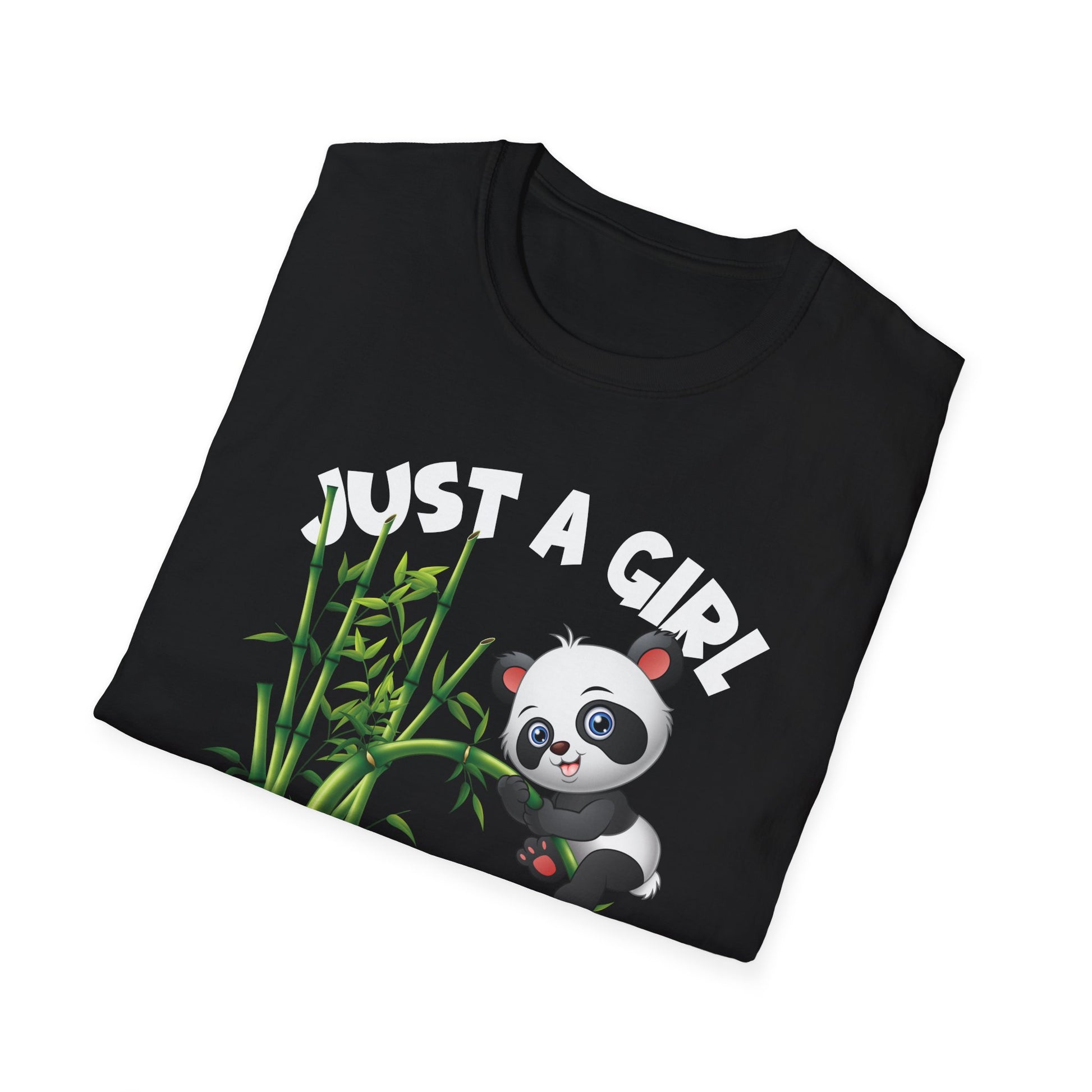 Just A Girl Who Loves Pandas Cute Kawaii Panda Girls Womens Unisex T-Shirt