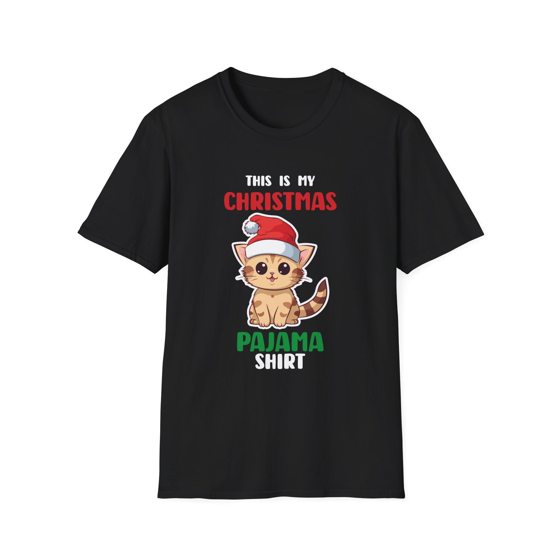 Cat Lover This Is My Christmas Pajama Shirt Christmas Unisex T-Shirt