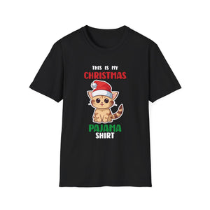 Cat Lover This Is My Christmas Pajama Shirt Christmas Unisex T-Shirt