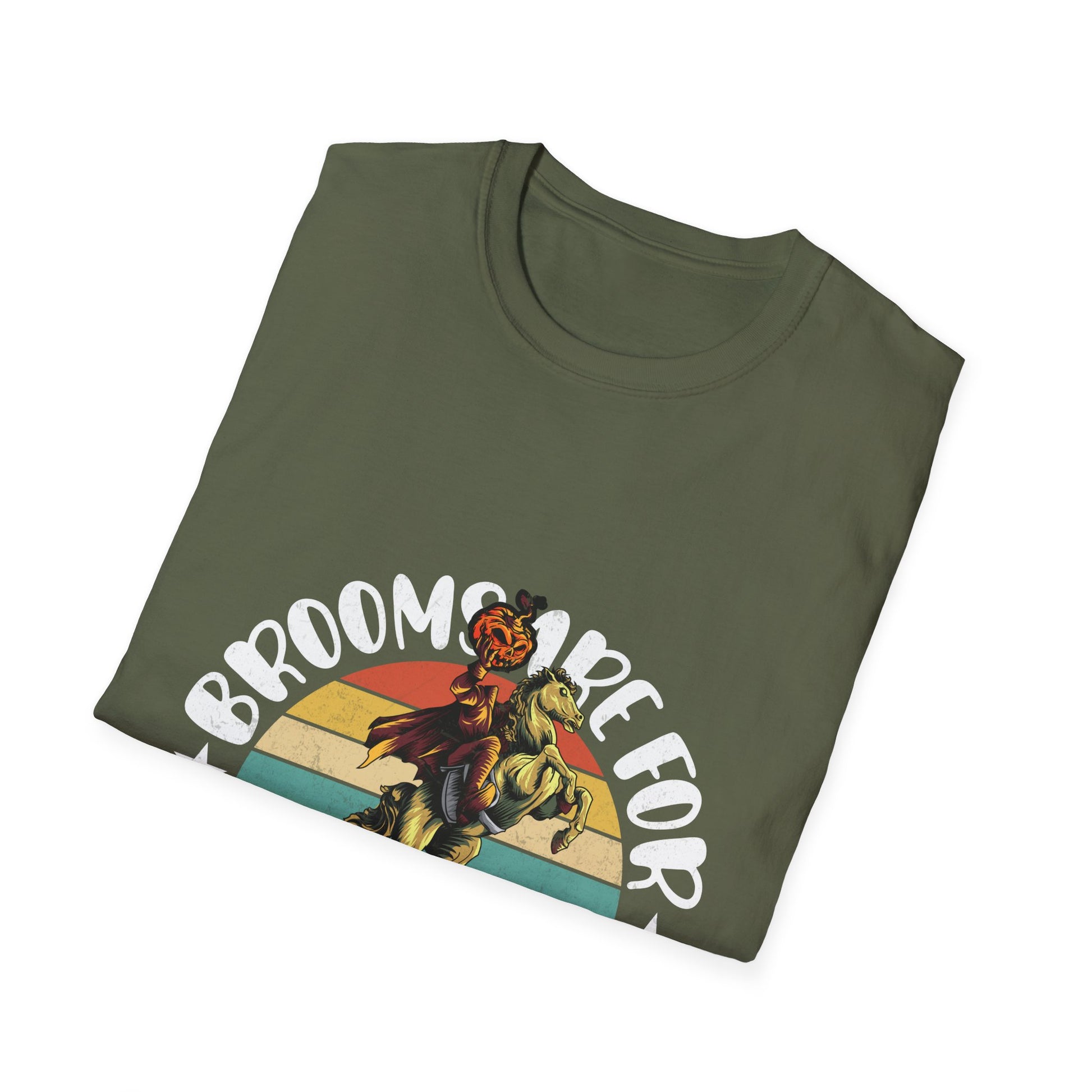 Witch Brooms Are For Amateurs T-Shirt — Retro Halloween Witch Tee