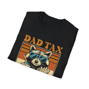 Dad Tax T-Shirt — Funny Raccoon “Making Sure It’s Not Poison” Dad Gift