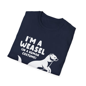 Weasel Costume Funny Halloween Cute Graphic T-Shirt-productor-mockup