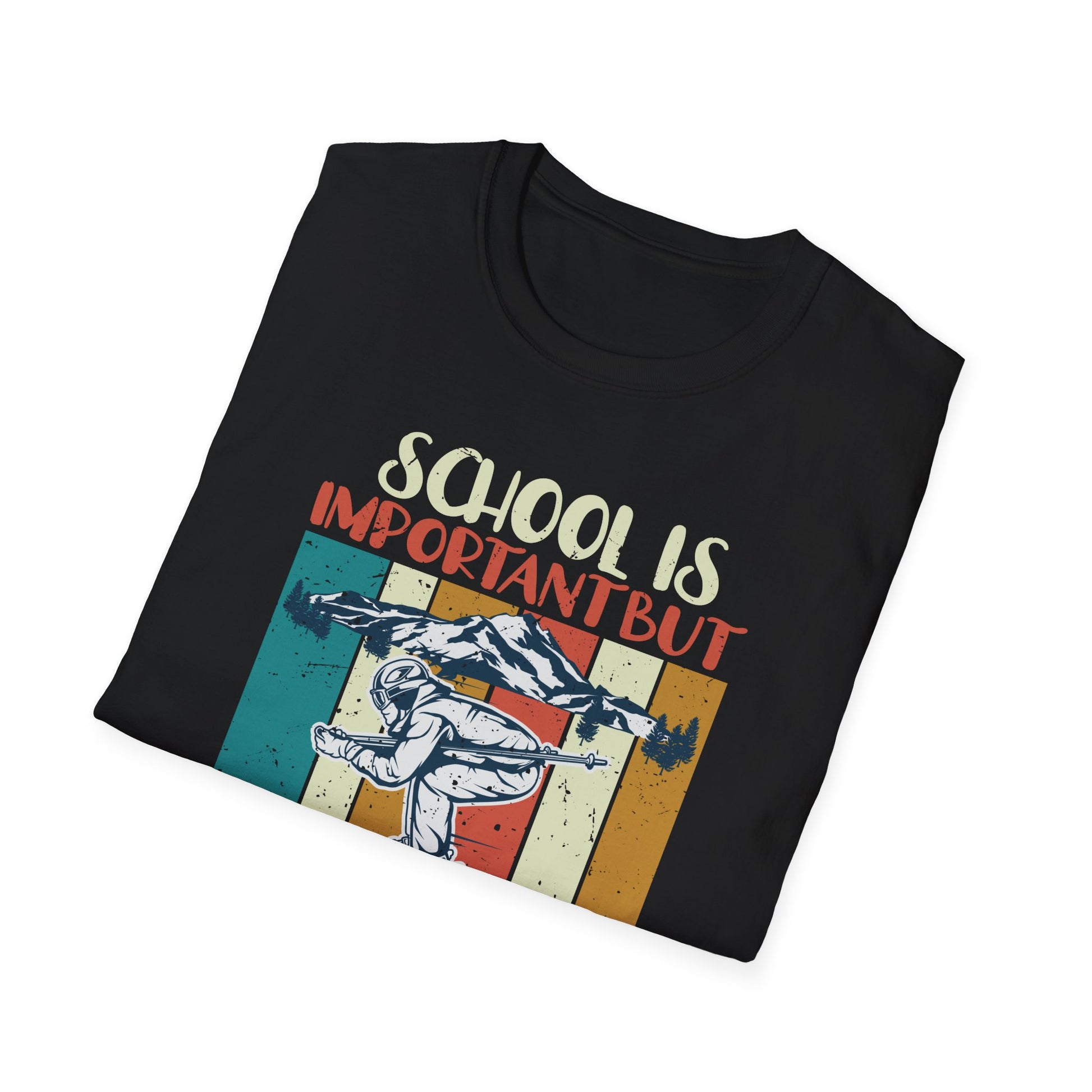 Ski Vintage Slogan Funny Skier  Unisex Shirt