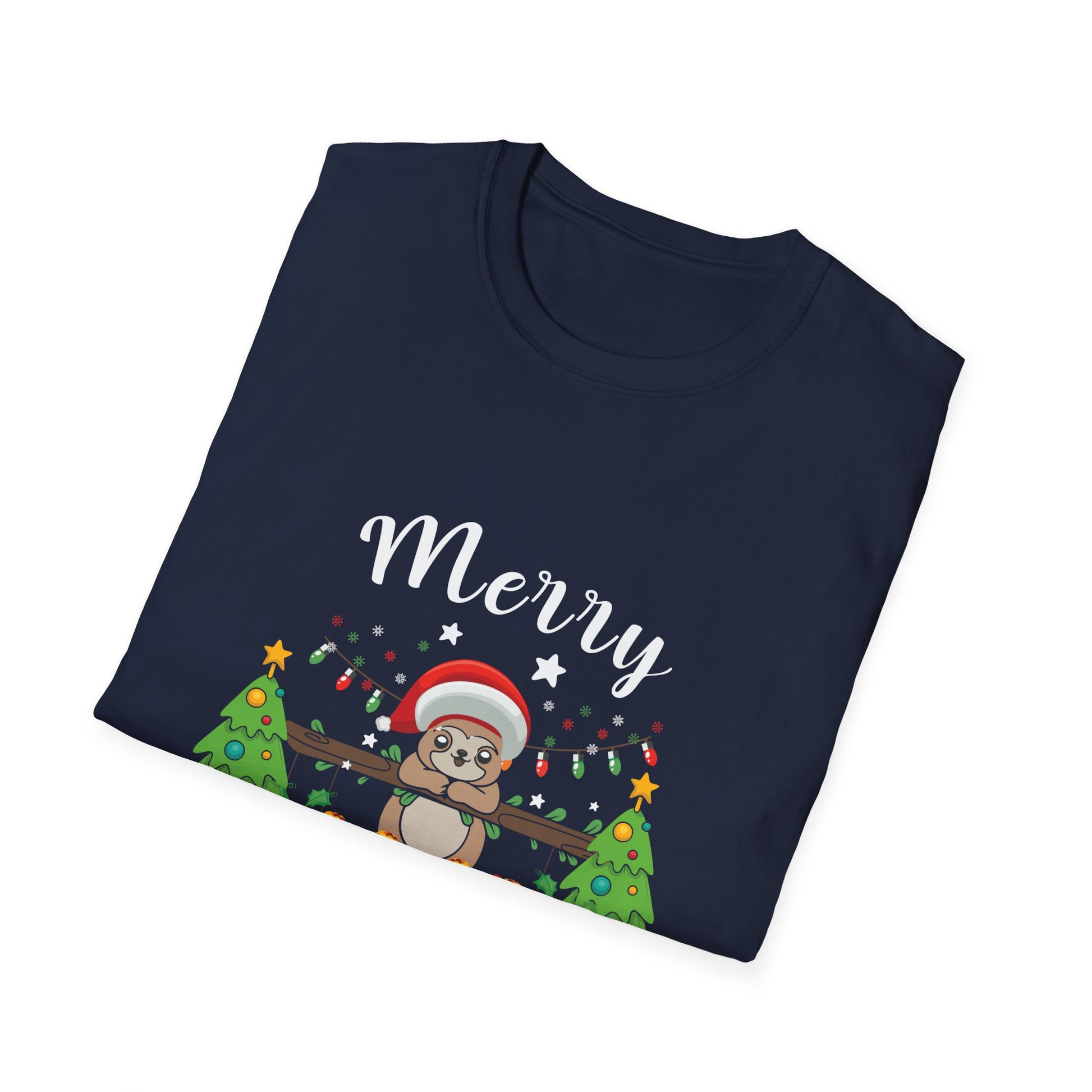 Christmas Sloth T-Shirt — Merry Christmas Cute Holiday Tee