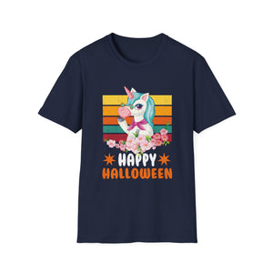 Happy Halloween Unicorn for Girls - Halloween Unicorn Tee Unisex Softstyle T-Shirt