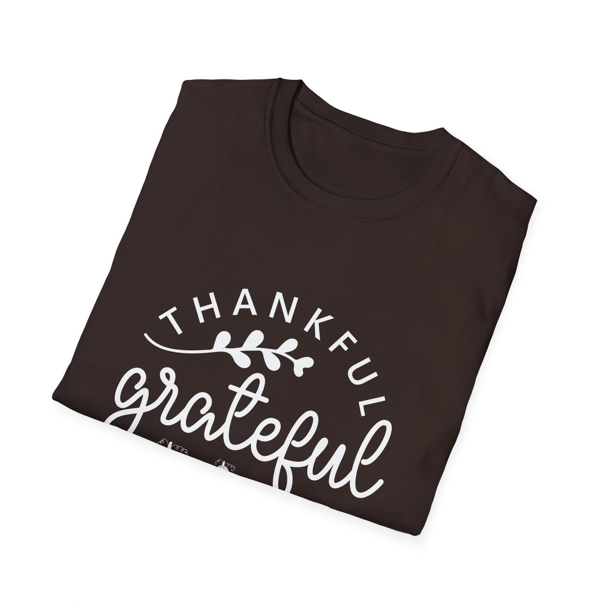 Thankful Grateful Blessed Unisex Softstyle T-Shirt