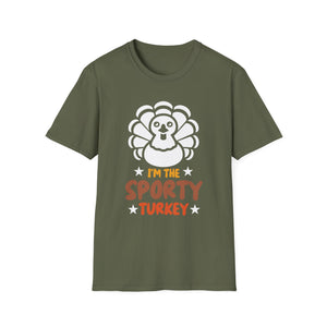 I’m the Sporty Turkey T-Shirt — Funny Thanksgiving Turkey Tee