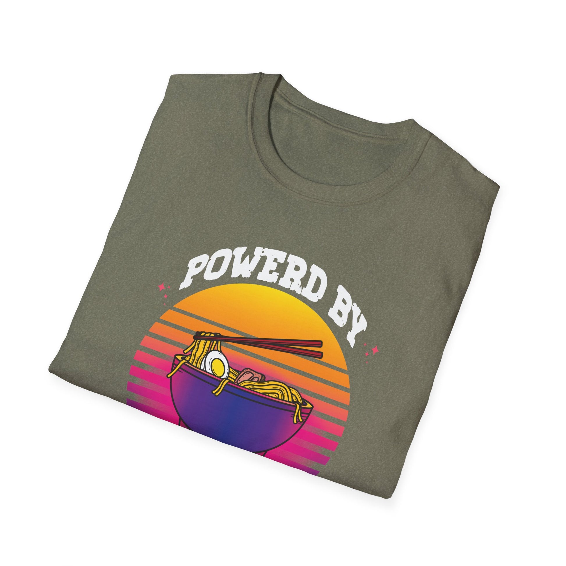 Powered by K-pop and Ramen Kpop Merch Merchandise Unisex T-Shirt