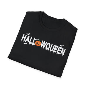 Halloween Queen T-Shirt — Cute Pumpkin & Bat Halloween Tee