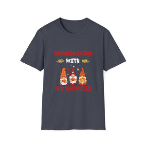 Thanksgiving With My Gnomies Happy Thanksgiving Gnome Fall  Unisex T-Shirt