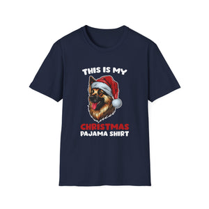 Christmas Pajama Shirt — German Shepherd Santa Tee