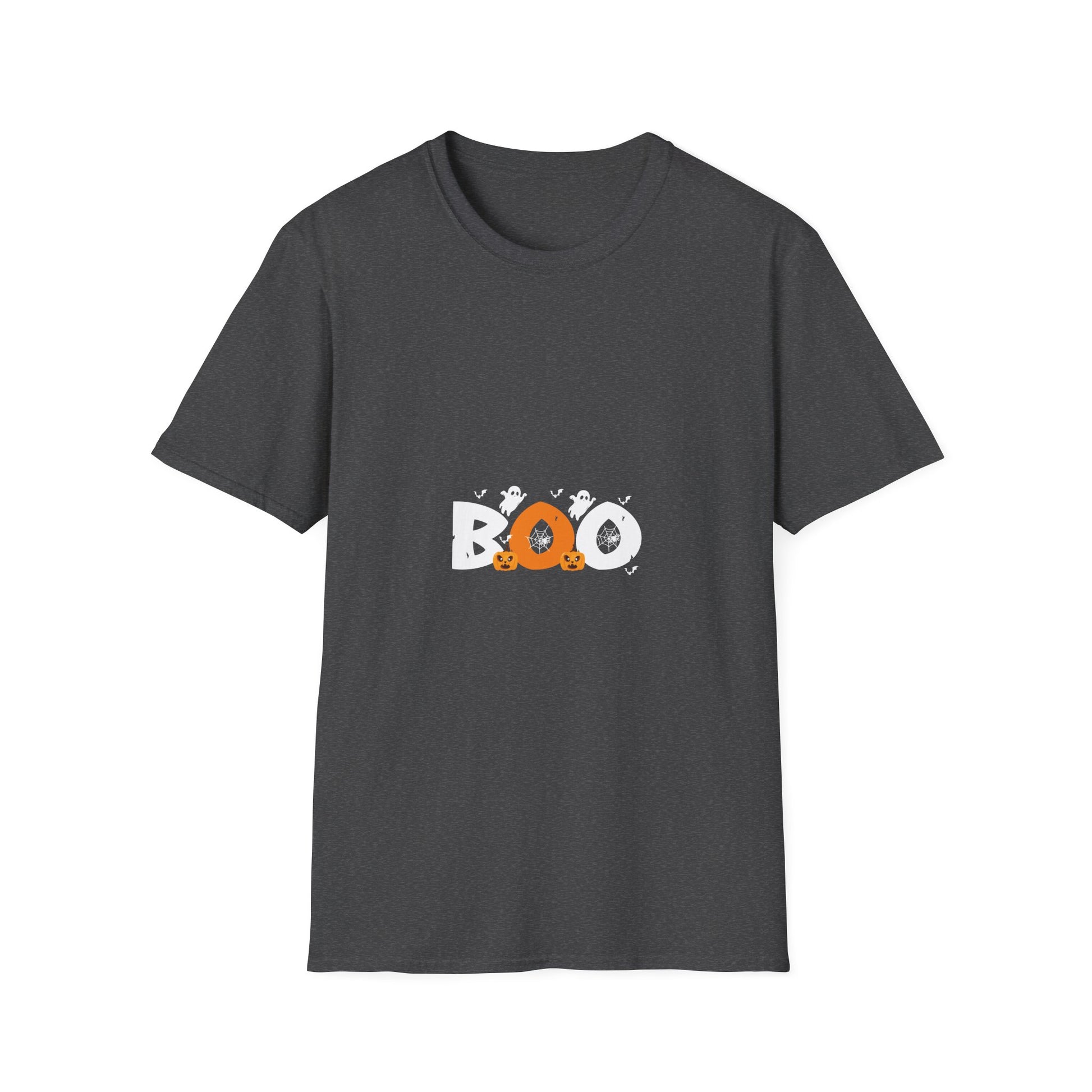 Happy Halloween - Witch Hat _ Spider - Boo - Funny Halloween Tee Unisex Softstyle T-Shirt