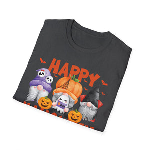 Happy Halloween Puppies T-Shirt — Cute Dogs in Pumpkin & Ghost Costumes