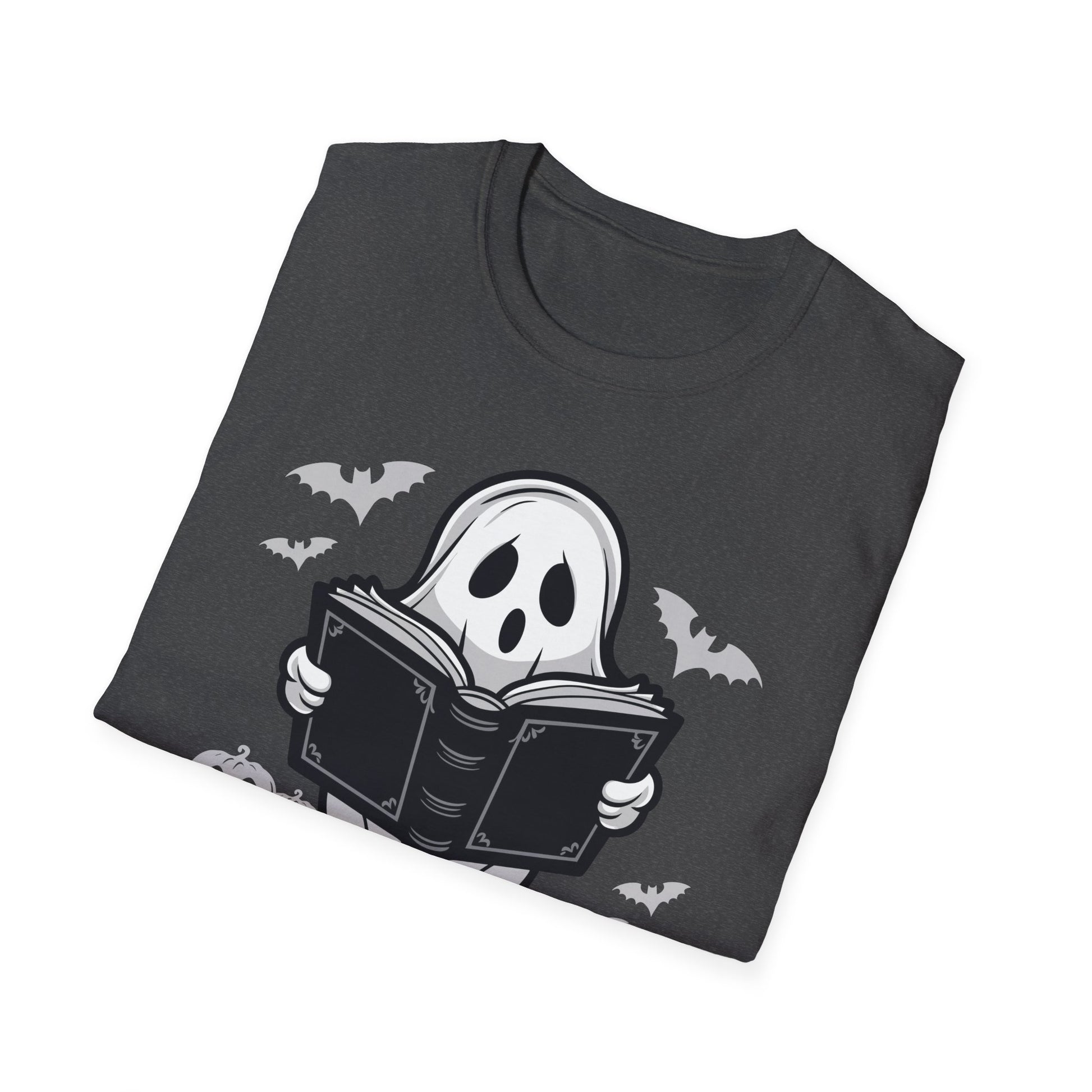 Halloween Ghost Reading 'Books' T-Shirt