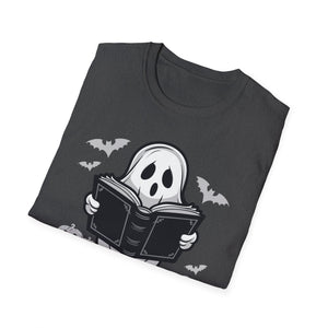 Halloween Ghost Reading 'Books' T-Shirt