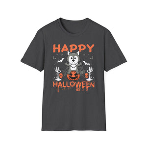 Happy Halloween Husky T-Shirt — Cute Spooky Dog Pumpkin Tee
