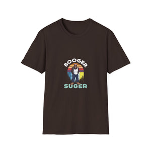 Booger Suger Retro Bigfoot T-Shirt — Funny Sasquatch Graphic Tee