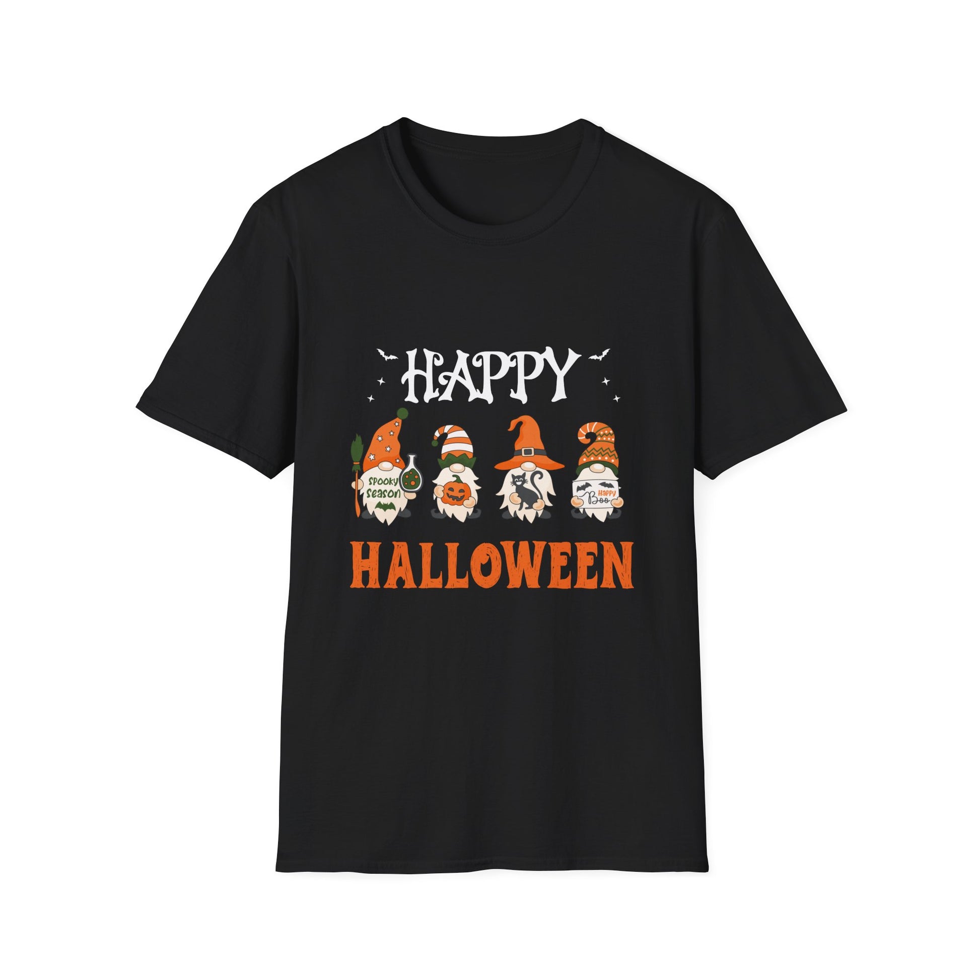 Halloween Gnome T-Shirt – "Happy Halloween" Cute Haunted Gnomes Tee