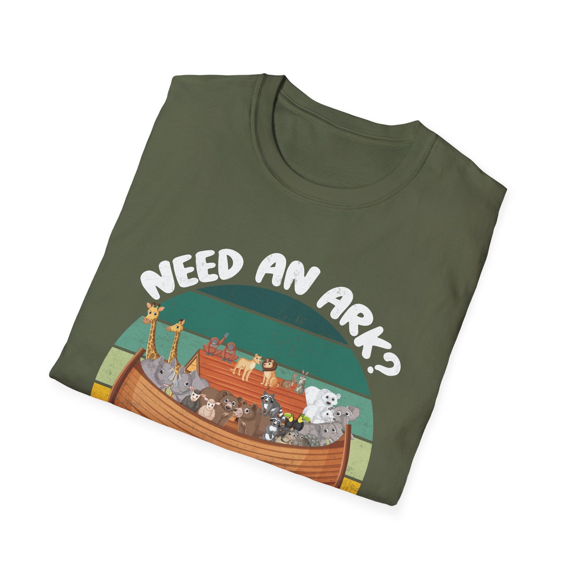 Noah Ark Funny T-Shirt – “Need an Ark? I Noah Guy” Christian Vintage Tee