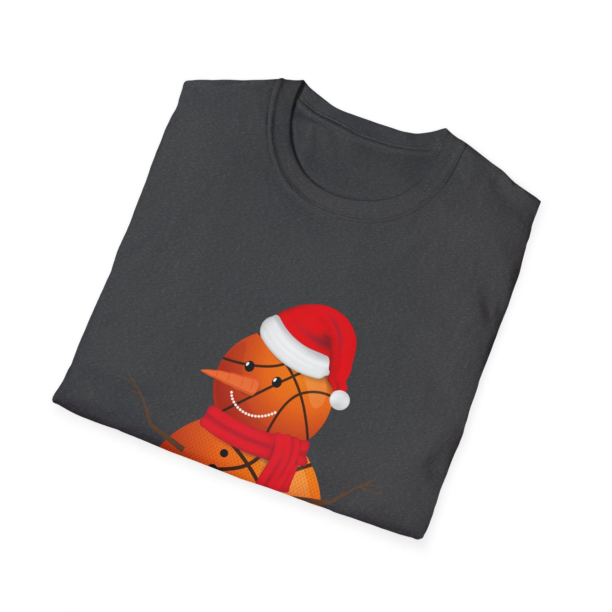 Christmas Basketball Snowman Shirt Basketball Christmas Unisex T-Shirt